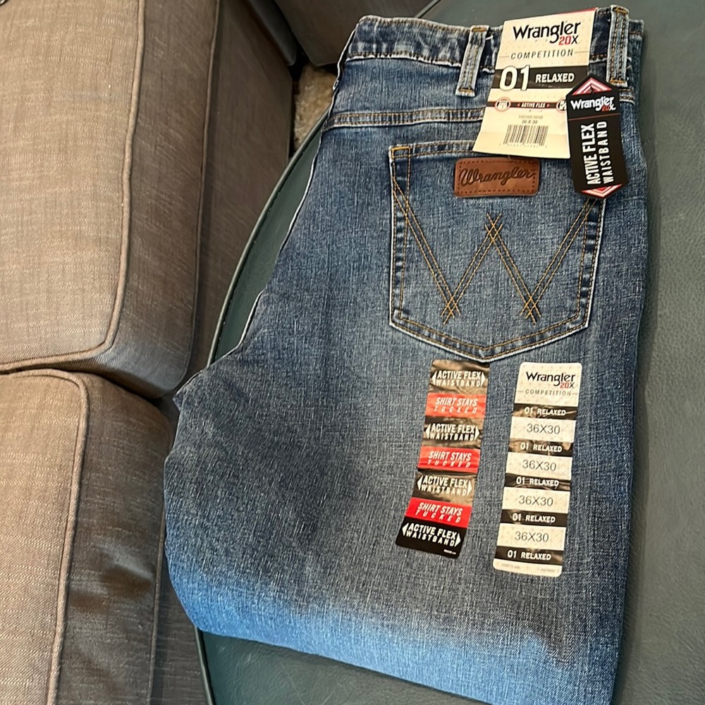Wrangler blue jeans